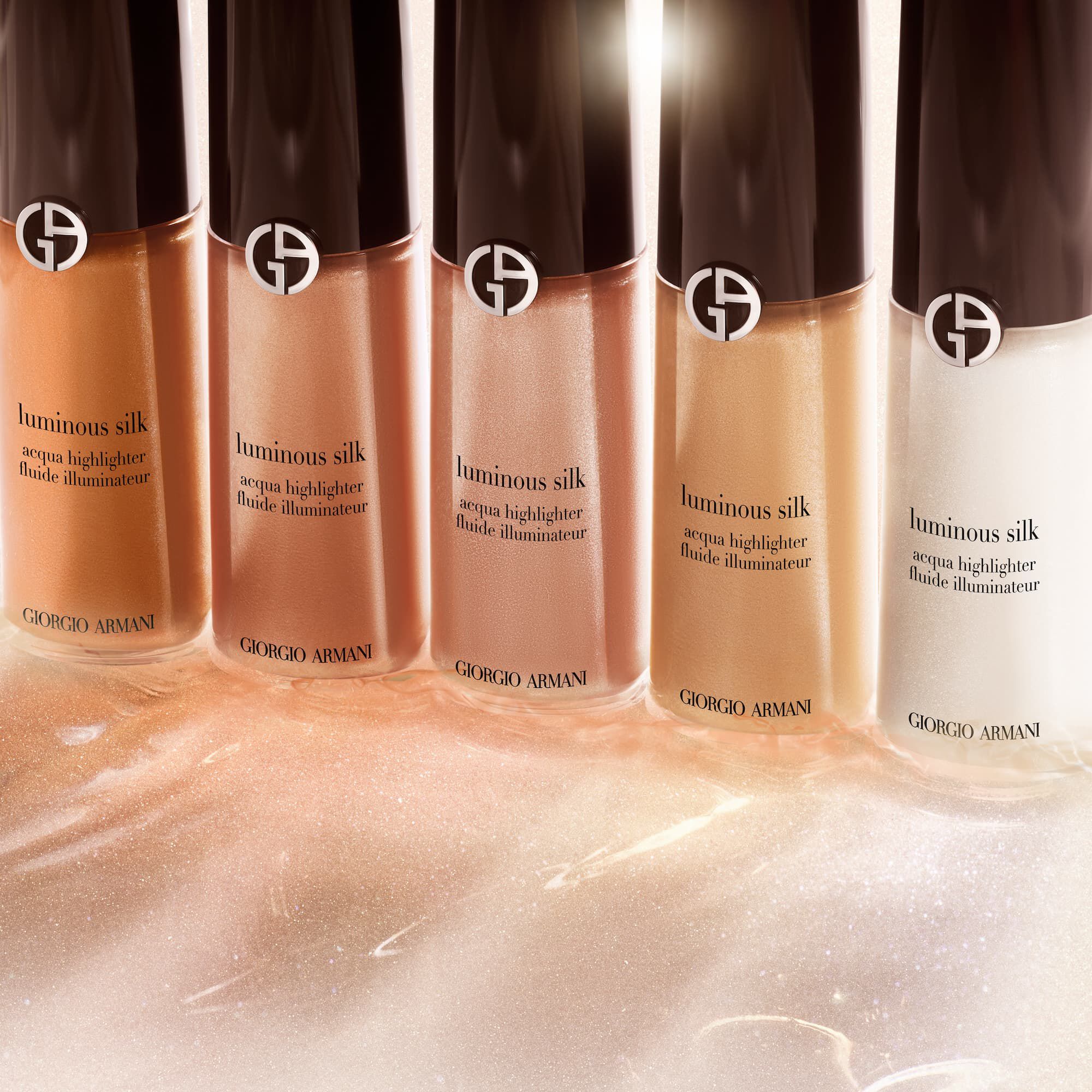 輕透亮水緞光影露